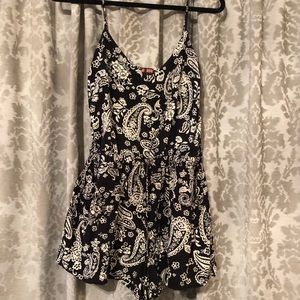 Black and White Romper